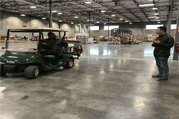 到達客戶公司車間準備動工